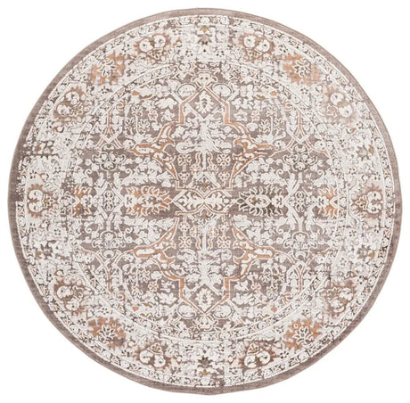 Safavieh Leonette 6'-7" x 6'-7" Rug in Brown / Ivory