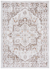 Safavieh Leonette 4'-0" x 6'-0" Rug in Ivory / Brown Taupe