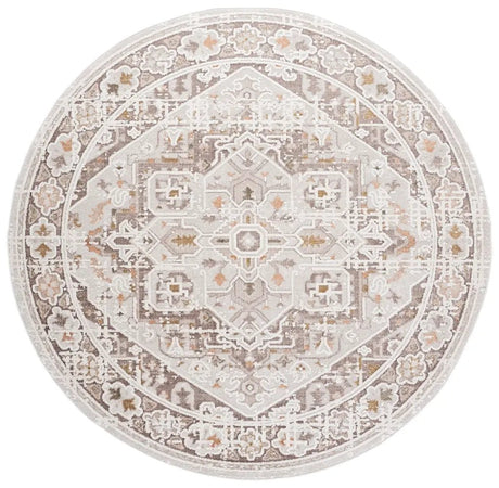 Safavieh Leonette 6'-7" x 6'-7" Rug in Ivory / Brown Taupe