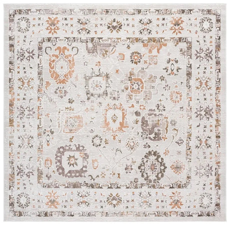 Safavieh Leonette 6'-7" x 6'-7" Rug in Ivory / Brown Terra