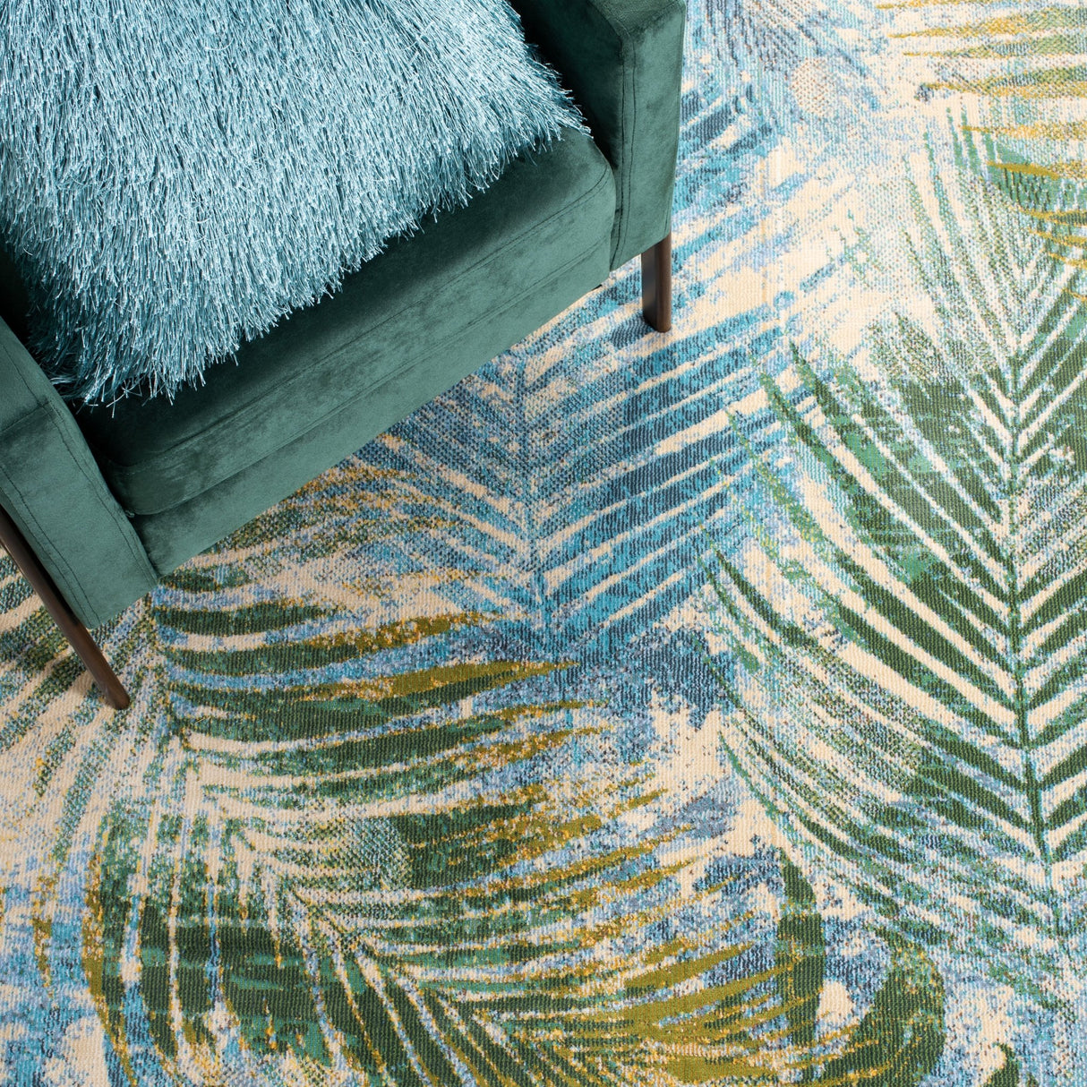 Safavieh Lillian Lln308M Blue/Green Rugs - Safavieh - lln308m - 7r