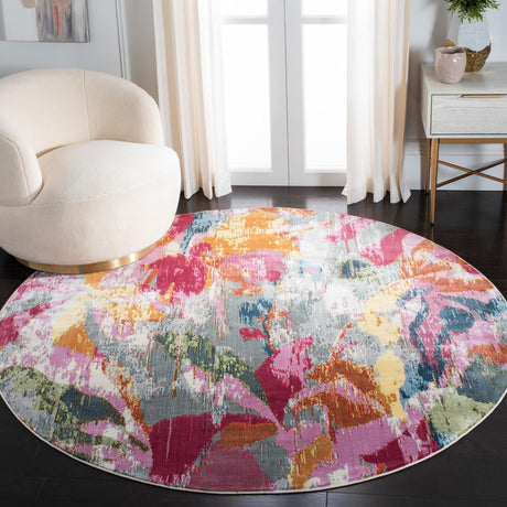 Safavieh Lillian Lln357A Grey/Pink Rug - Safavieh - lln357a - 7r