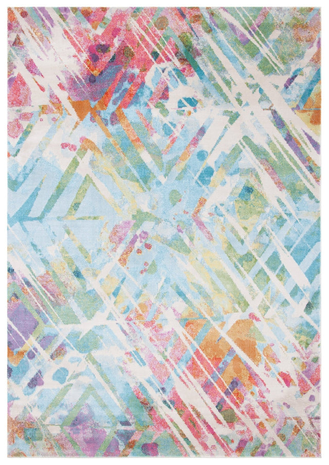 Safavieh Lillian Lln374C Ivory/Light Blue Rugs - Safavieh - lln374c - 4