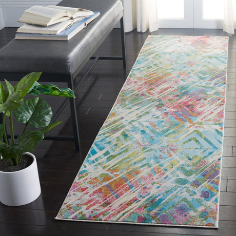 Safavieh Lillian Lln374C Ivory/Light Blue Rugs - Safavieh - lln374c - 7r