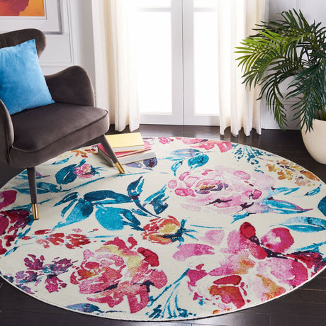 Safavieh Lillian Lln376A Ivory/Rose Rugs - Safavieh - lln376a - 7r
