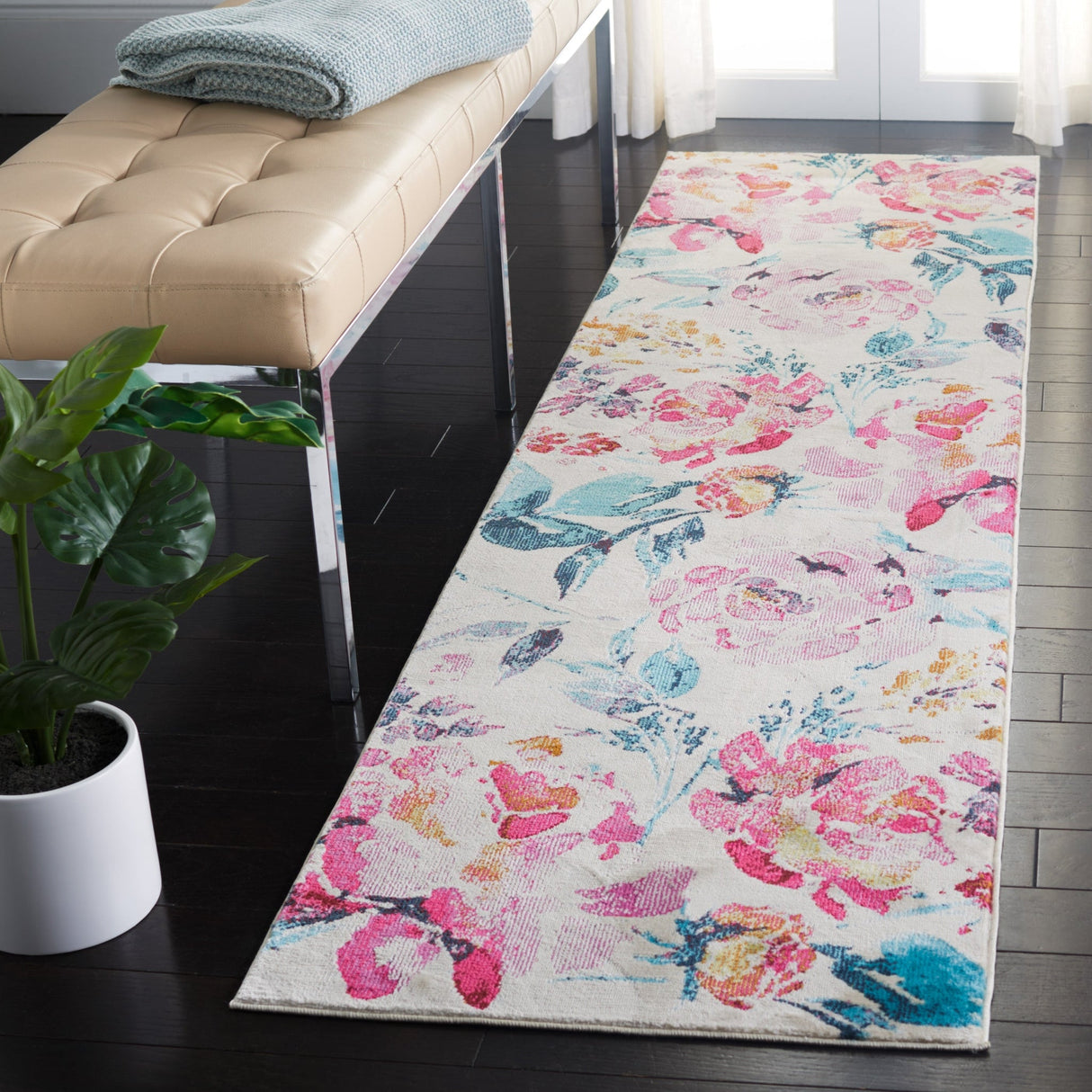Safavieh Lillian Lln376A Ivory/Rose Rugs - Safavieh - lln376a - 7r