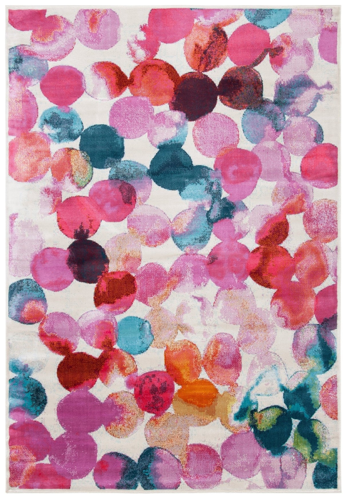 Safavieh Lillian Lln377Q Rose/Light Blue Rugs - Safavieh - lln377q - 3