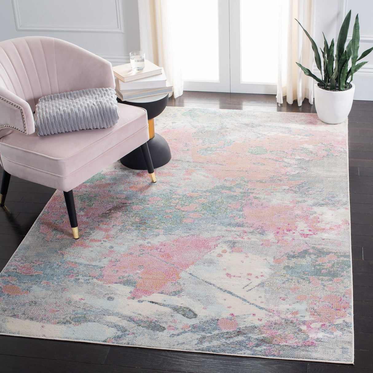 Safavieh Lillian Lln381A Ivory/Pink Rugs - Safavieh - lln381a - 3