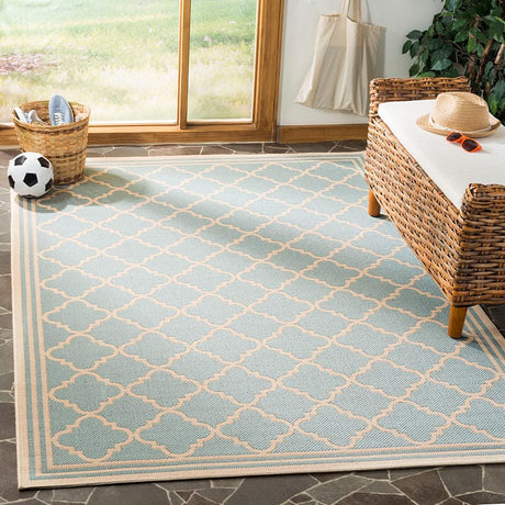 Safavieh Linden Lnd121K Aqua / Cream Rugs - Safavieh - lnd121k - 4