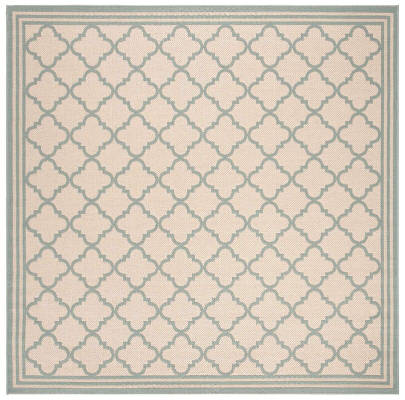 Safavieh Linden Lnd121L Cream / Aqua Rugs - Safavieh - lnd121l - 6sq