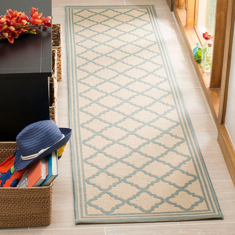 Safavieh Linden Lnd121L Cream / Aqua Rugs - Safavieh - lnd121l - 6sq