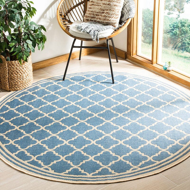 Safavieh Linden Lnd121M Blue / Creme Rugs - Safavieh - lnd121m - 6sq