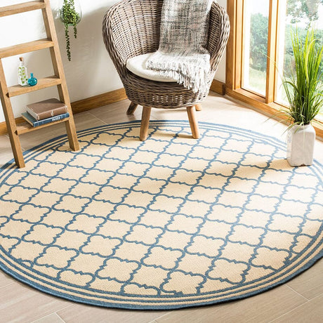 Safavieh Linden Lnd121N Cream / Blue Rugs - Safavieh - lnd121n - 6sq