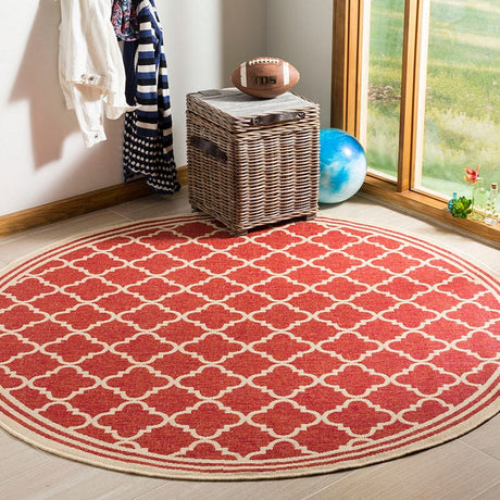 Safavieh Linden Lnd121Q Red / Creme Rugs - Safavieh - lnd121q - 6sq