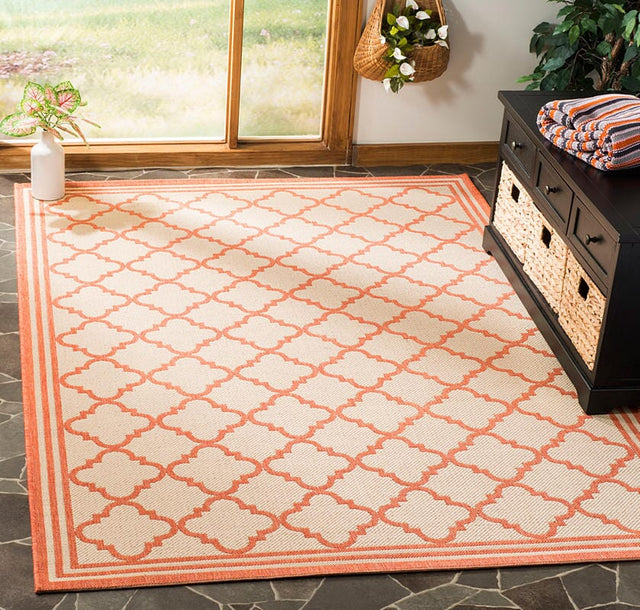 Safavieh Linden Lnd121R Cream / Rust Rugs - Safavieh - lnd121r - 4