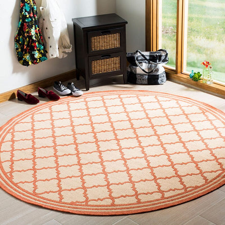 Safavieh Linden Lnd121R Cream / Rust Rugs - Safavieh - lnd121r - 6sq