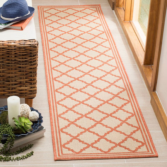 Safavieh Linden Lnd121R Cream / Rust Rugs - Safavieh - lnd121r - 6sq