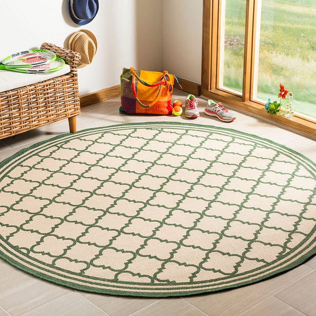 Safavieh Linden Lnd121W Cream / Green Rugs - Safavieh - lnd121w - 6sq