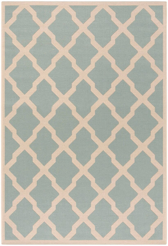 Safavieh Linden Lnd122K Aqua / Cream Rugs - Safavieh - lnd122k - 4