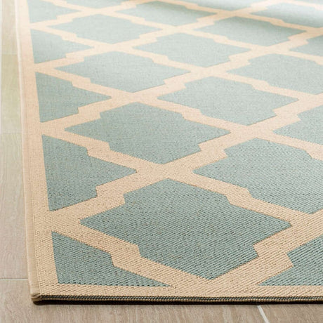 Safavieh Linden Lnd122K Aqua / Cream Rugs - Safavieh - lnd122k - 4