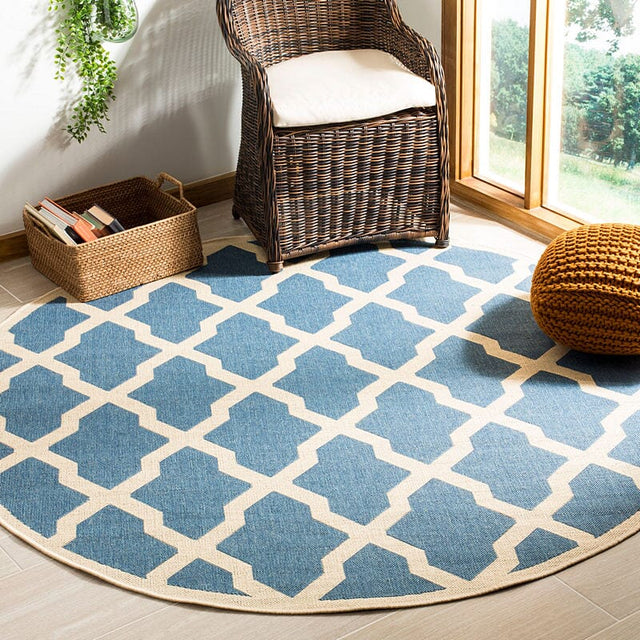 Safavieh Linden Lnd122M Blue/Creme Rug - Safavieh - lnd122m - 6sq