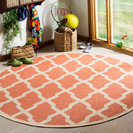 Safavieh Linden Lnd122P Rust / Creme Rugs - Safavieh - lnd122p - 6sq