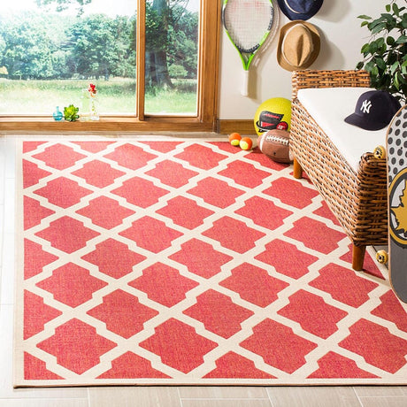 Safavieh Linden Lnd122Q Red / Creme Rugs - Safavieh - lnd122q - 4