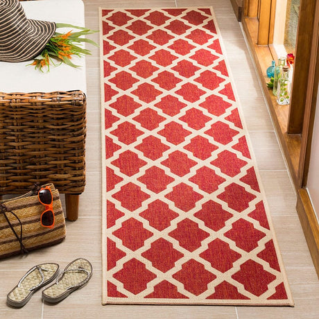 Safavieh Linden Lnd122Q Red / Creme Rugs - Safavieh - lnd122q - 6sq