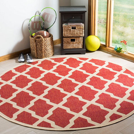 Safavieh Linden Lnd122Q Red / Creme Rugs - Safavieh - lnd122q - 6sq