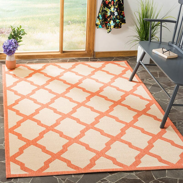 Safavieh Linden Lnd122R Cream / Rust Rugs - Safavieh - lnd122r - 4