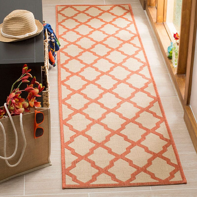 Safavieh Linden Lnd122R Cream / Rust Rugs - Safavieh - lnd122r - 6r