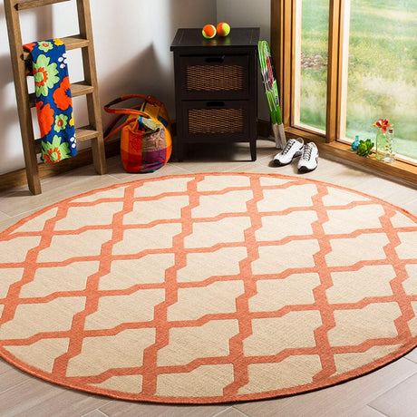 Safavieh Linden Lnd122R Cream / Rust Rugs - Safavieh - lnd122r - 6r