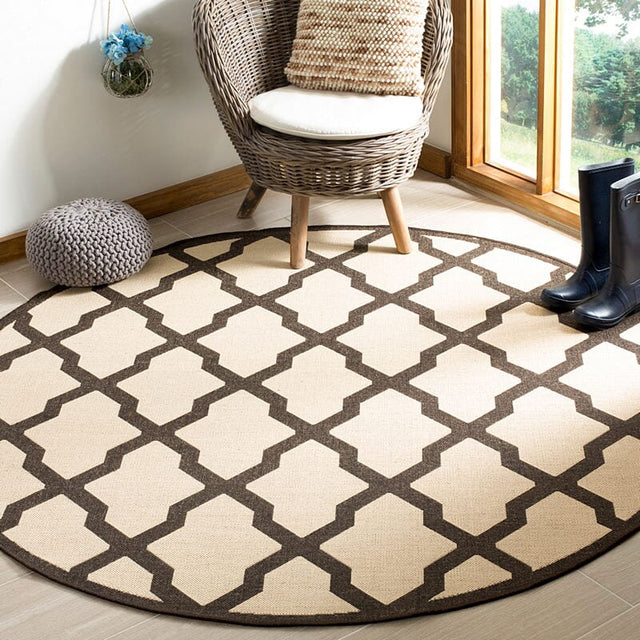 Safavieh Linden Lnd122U Creme / Brown Rugs - Safavieh - lnd122u - 6sq