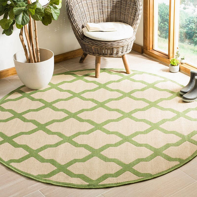 Safavieh Linden Lnd122V Cream / Olive Rugs - Safavieh - lnd122v - 6sq