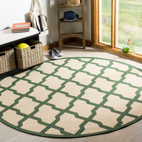 Safavieh Linden Lnd122W Cream / Green Rugs - Safavieh - lnd122w - 6sq