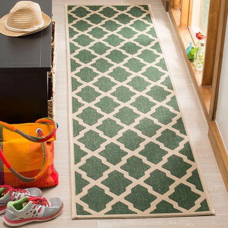 Safavieh Linden Lnd122Y Green / Creme Rugs - Safavieh - lnd122y - 6sq