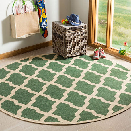 Safavieh Linden Lnd122Y Green / Creme Rugs - Safavieh - lnd122y - 6sq