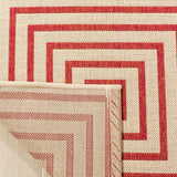 Safavieh Linden Lnd123Q Red / Creme Rugs - Safavieh - lnd123q - 4