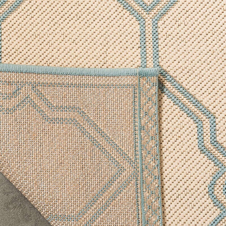 Safavieh Linden Lnd124L Cream / Aqua Rugs - Safavieh - lnd124l - 4