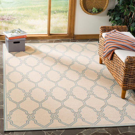 Safavieh Linden Lnd124L Cream / Aqua Rugs - Safavieh - lnd124l - 4