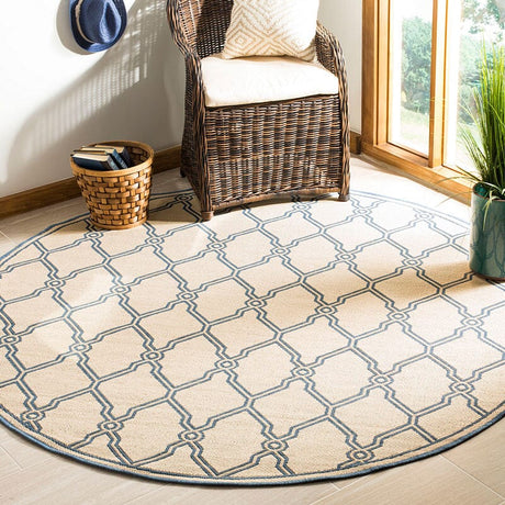 Safavieh Linden Lnd124N Cream / Blue Rugs - Safavieh - lnd124n - 6sq