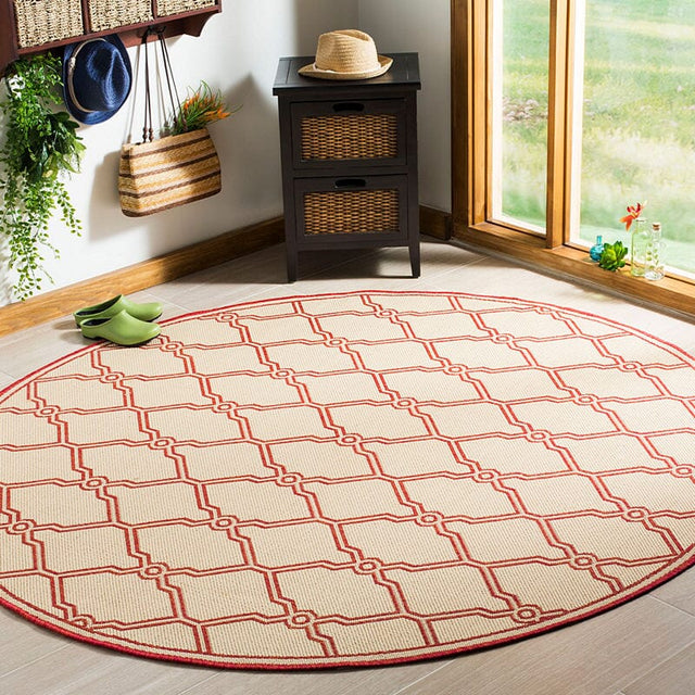 Safavieh Linden Lnd124Q Red / Creme Rugs - Safavieh - lnd124q - 6sq