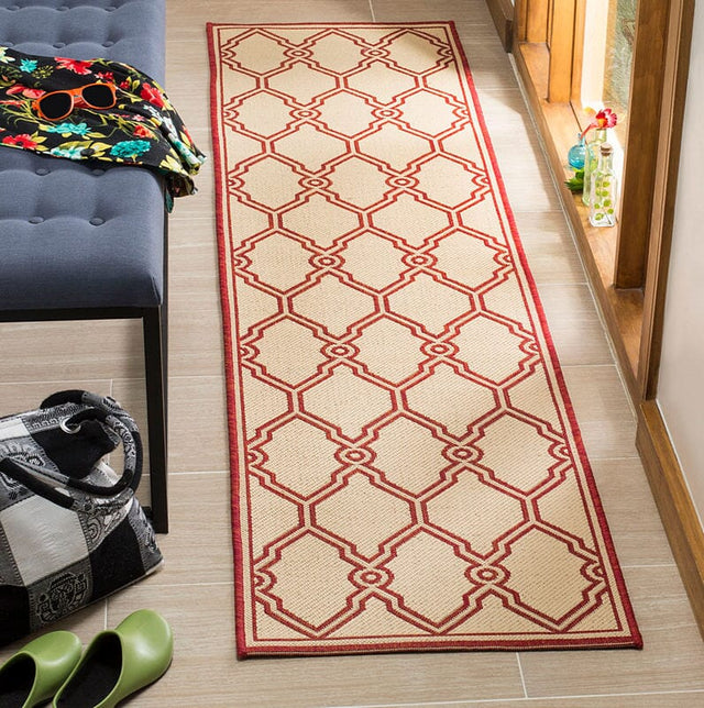 Safavieh Linden Lnd124Q Red / Creme Rugs - Safavieh - lnd124q - 6sq