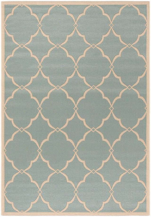 Safavieh Linden Lnd125K Aqua / Cream Rugs - Safavieh - lnd125k - 4