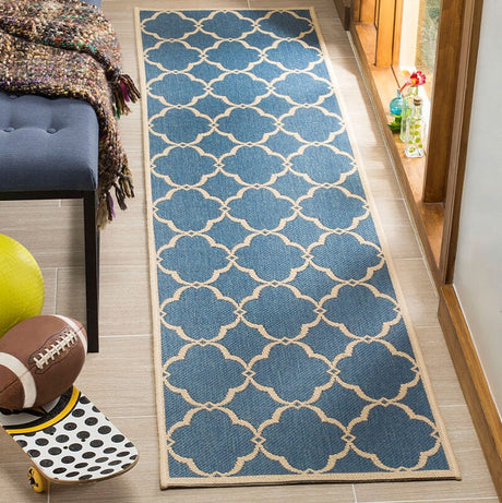 Safavieh Linden Lnd125M Blue / Creme Rugs - Safavieh - lnd125m - 6sq