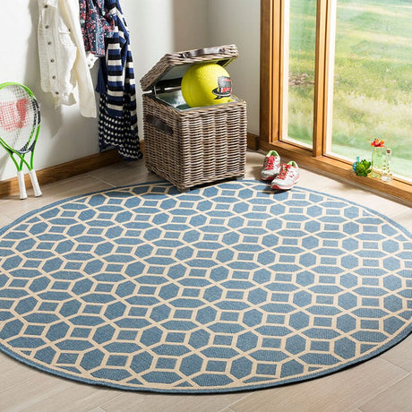 Safavieh Linden Lnd127M Blue / Creme Rugs - Safavieh - lnd127m - 6sq