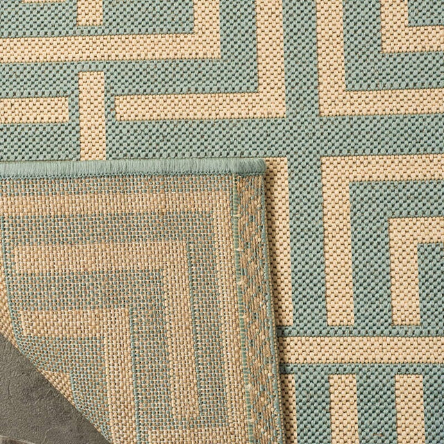 Safavieh Linden Lnd128K Aqua / Cream Rugs - Safavieh - lnd128k - 4