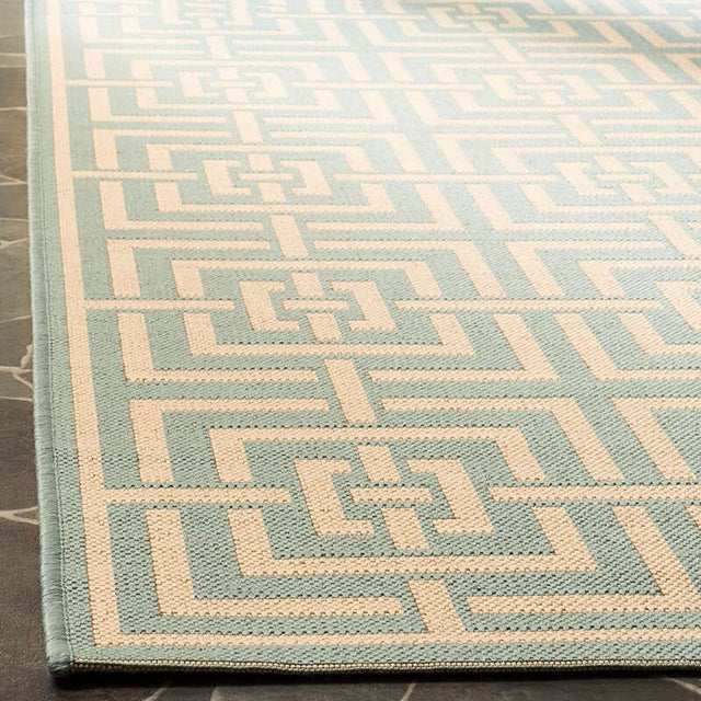 Safavieh Linden Lnd128K Aqua / Cream Rugs - Safavieh - lnd128k - 4