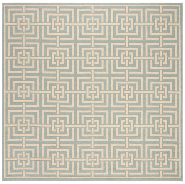 Safavieh Linden Lnd128K Aqua / Cream Rugs - Safavieh - lnd128k - 6sq