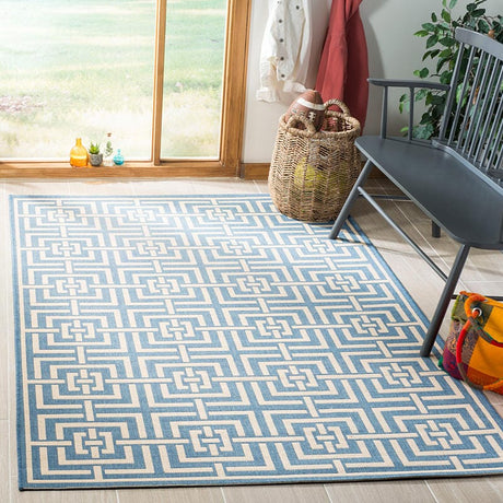 Safavieh Linden Lnd128M Blue / Creme Rugs - Safavieh - lnd128m - 4